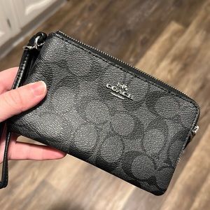 Black Coach wristlet